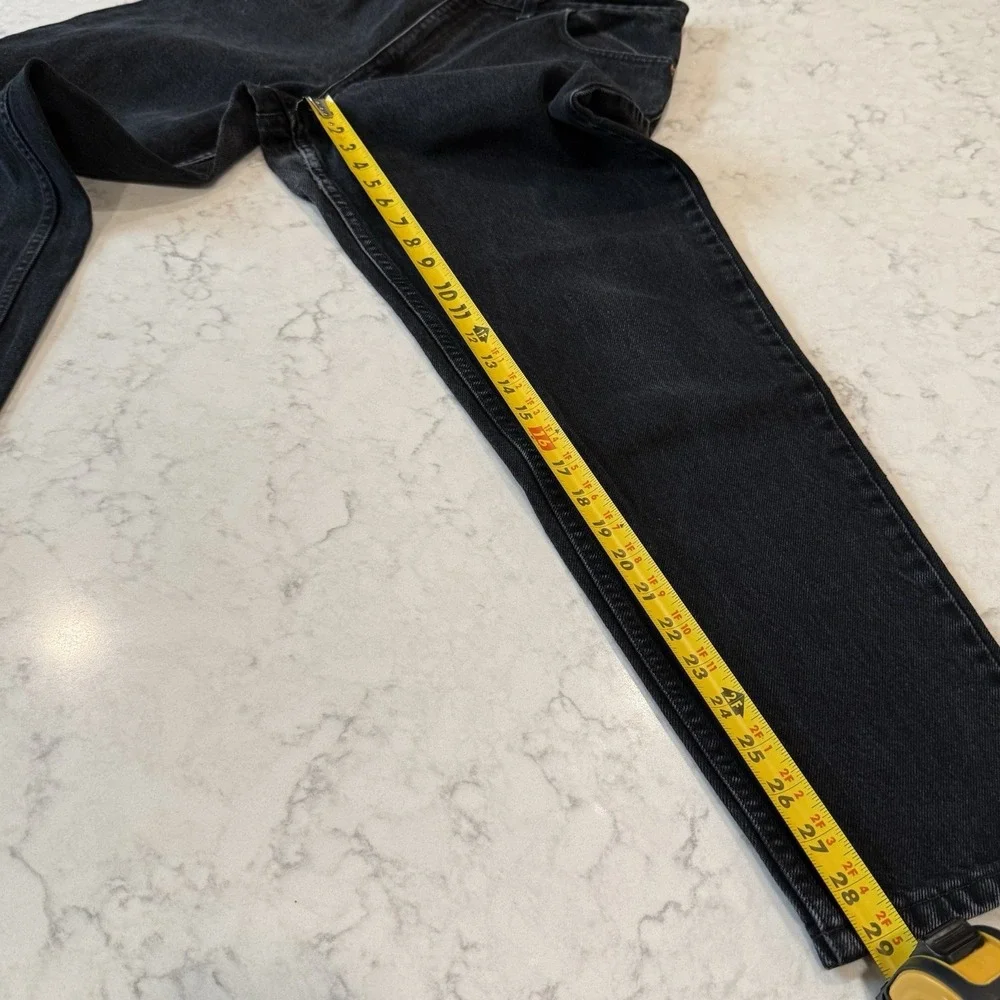 VTG Levi's 550 Black Jeans Size 13 Tapered 31x29 100% Cotton Made In USA 90s